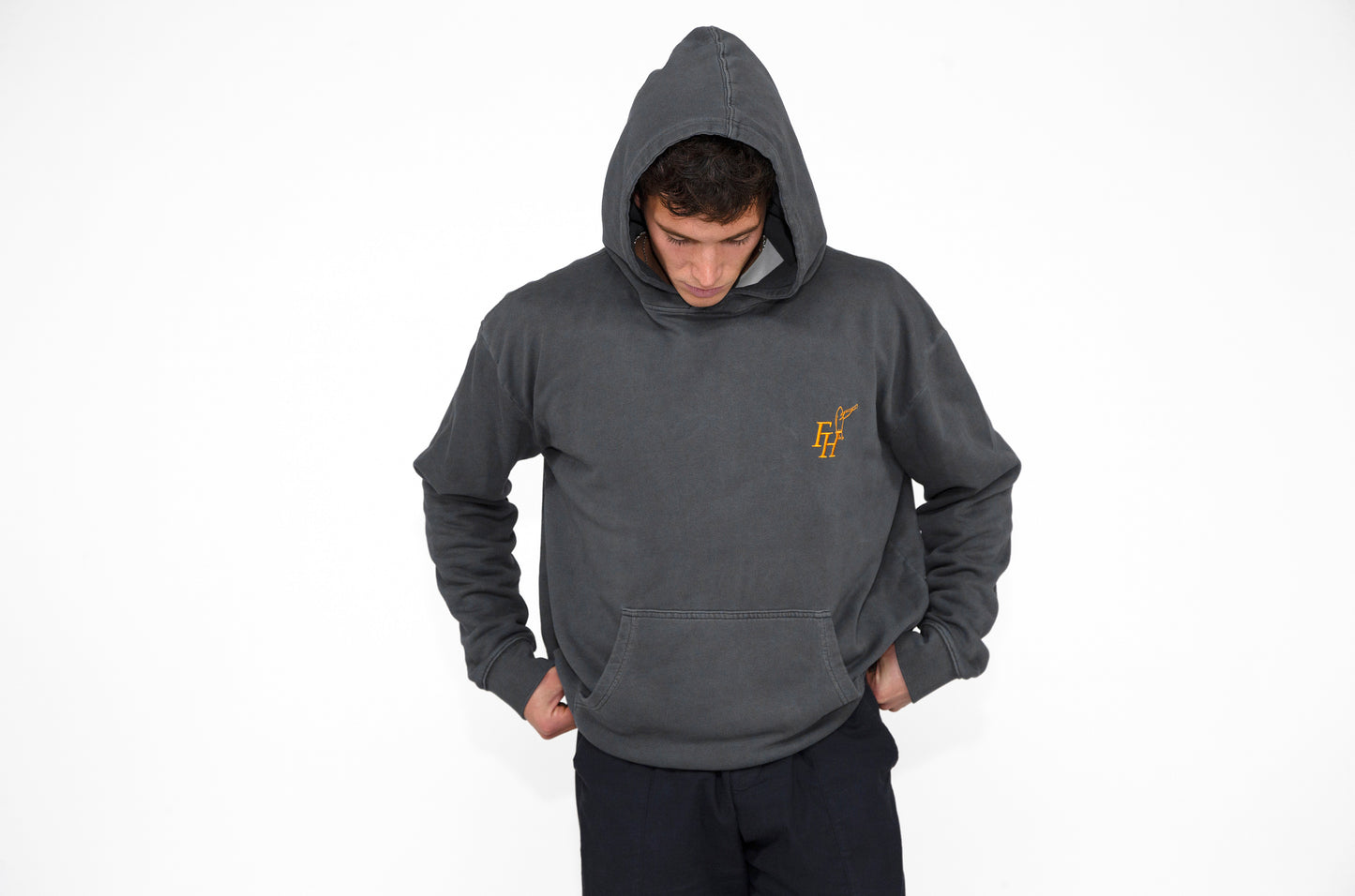 FH DARKGREY OVERSIZED HOODIE