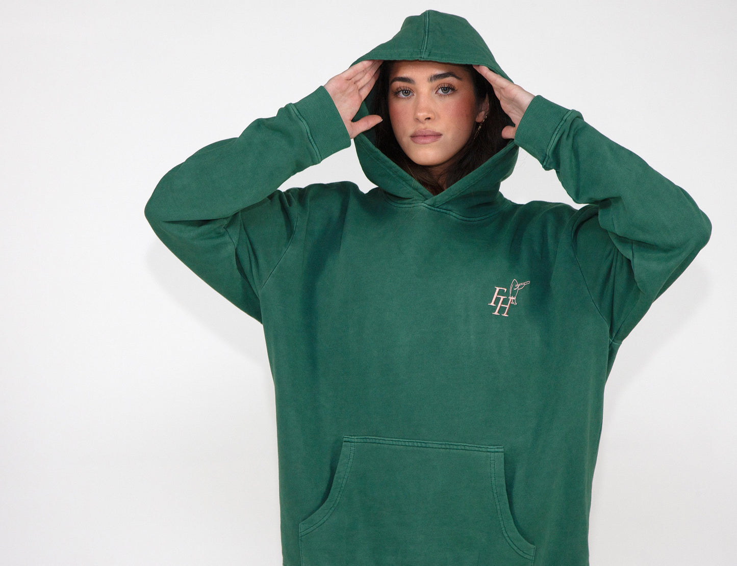 FH GREEN OVERSIZED HOODIE