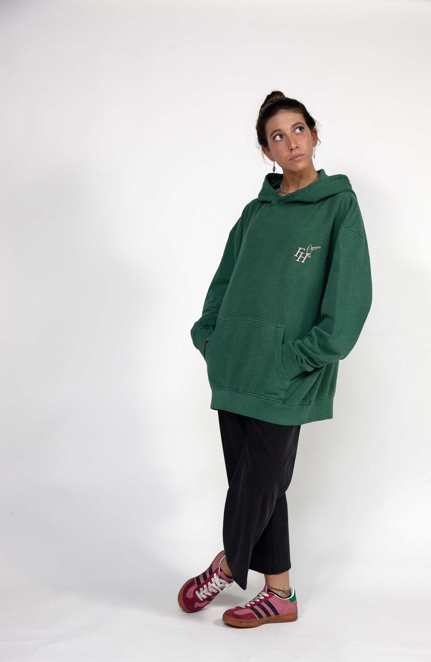 FH GREEN OVERSIZED HOODIE