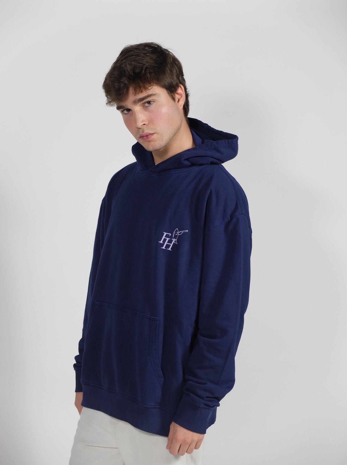 FH NAVY OVERSIZED HOODIE